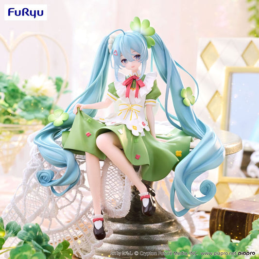 Vocaloid Hatsune Miku Flower Fairy Clover Furyu Noodle Stopper Figure 15cm