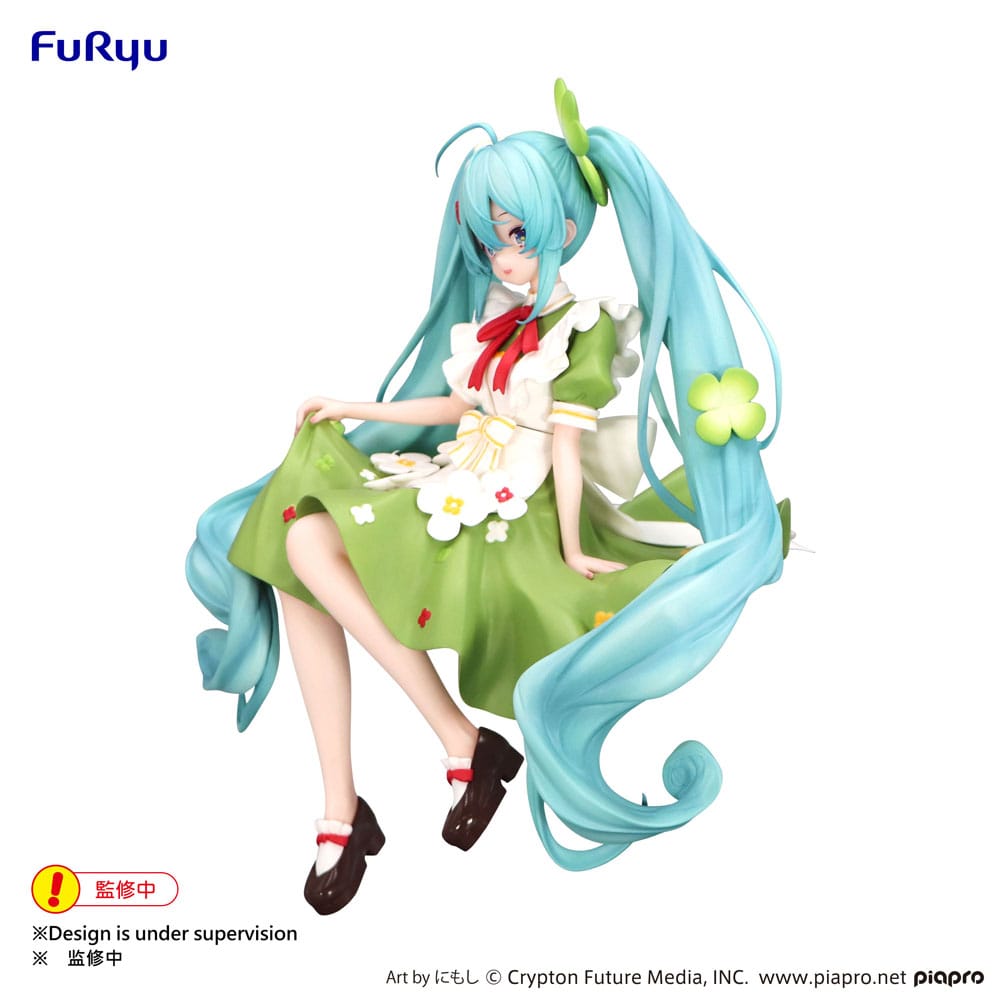 Vocaloid Hatsune Miku Flower Fairy Clover Furyu Noodle Stopper Figure 15cm