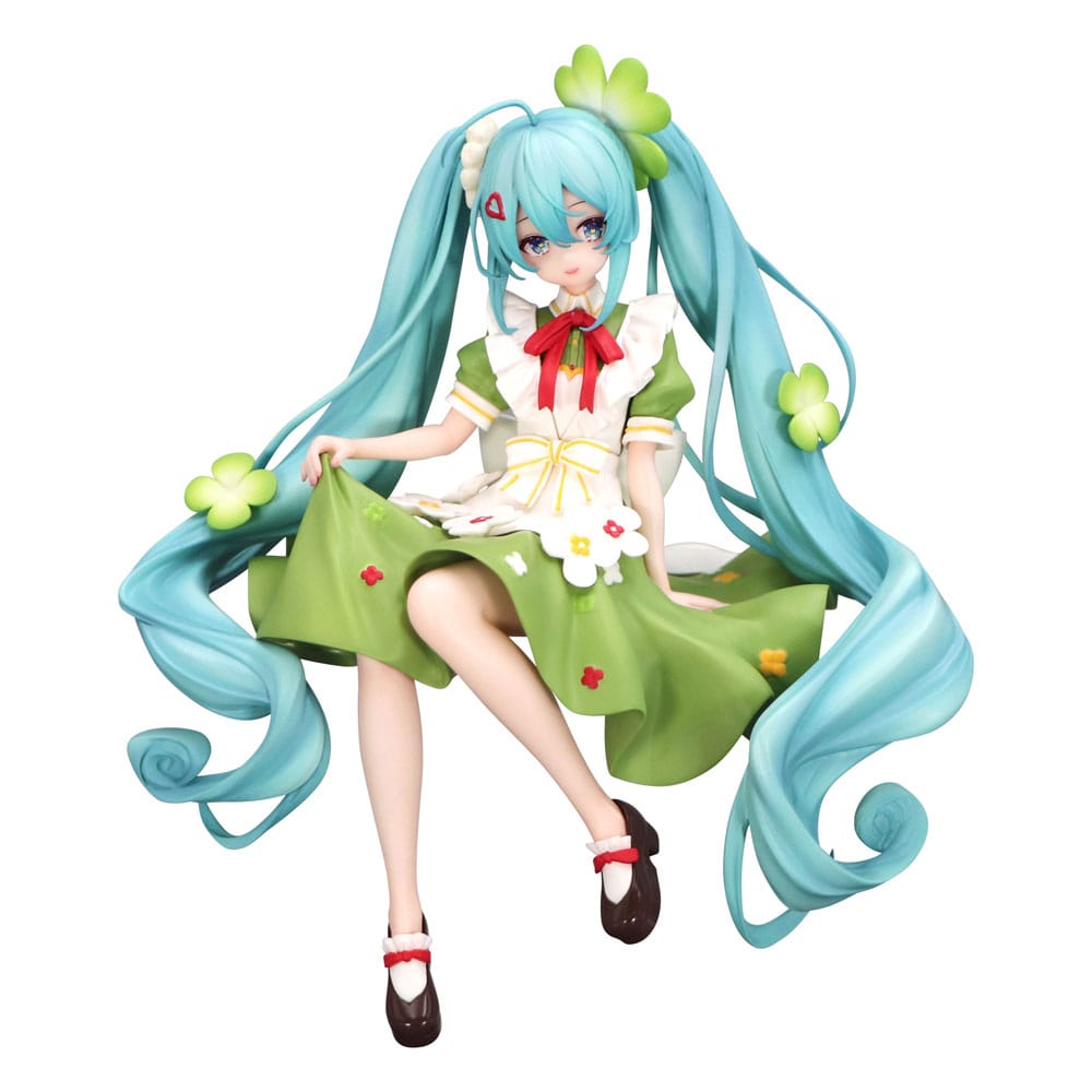 Vocaloid Hatsune Miku Flower Fairy Clover Furyu Noodle Stopper Figure 15cm
