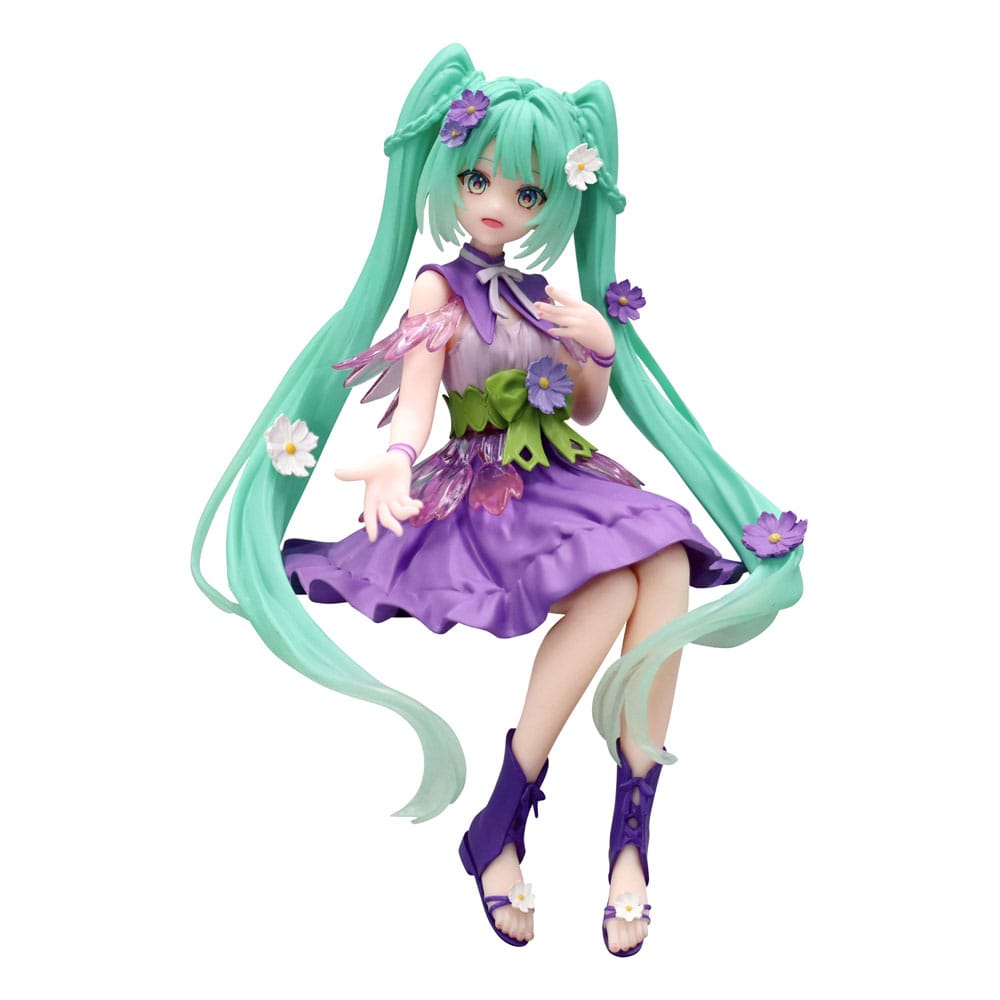 Vocaloid Hatsune Miku Flower Fairy Cosmos Purple Furyu Noodle Stopper Figure 14cm