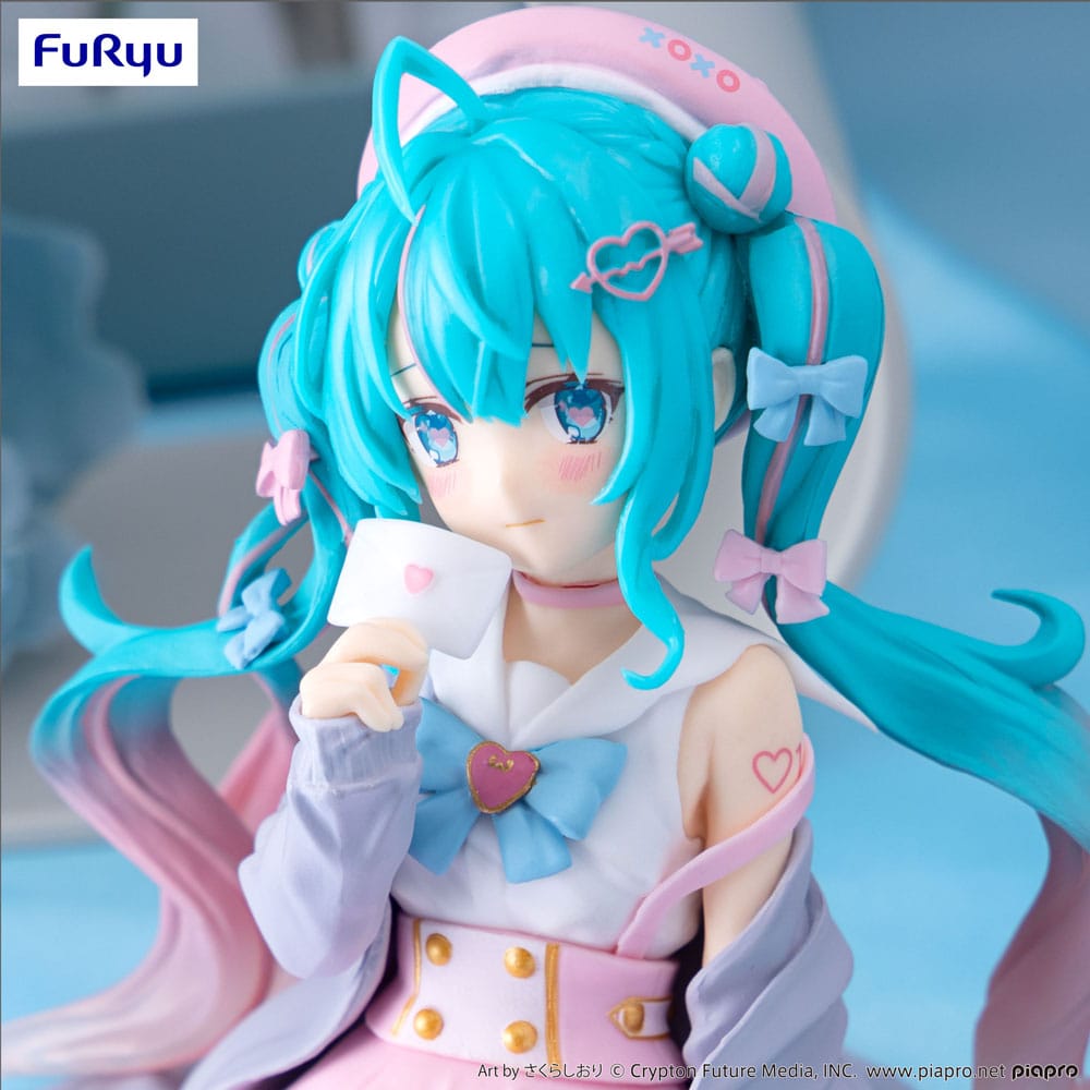 Vocaloid Hatsune Miku Love Sailor Grey Ver. Furyu Noodle Stopper Figure 13cm