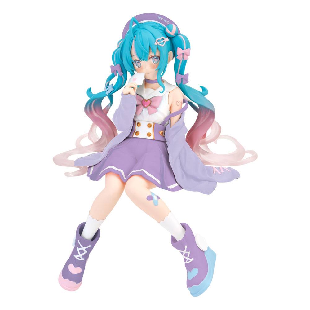 Vocaloid Hatsune Miku Love Sailor Purple Ver. Noodle Stopper Figure 13cm