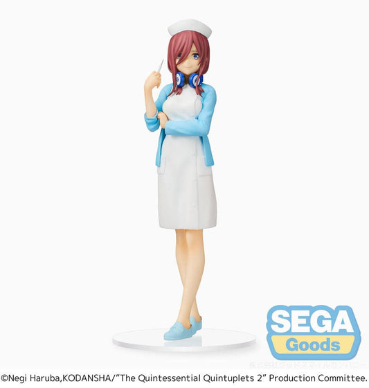 The Quintessential Quintuplets Miku Nakano Nurse Version Sega Prize Figure 21cm