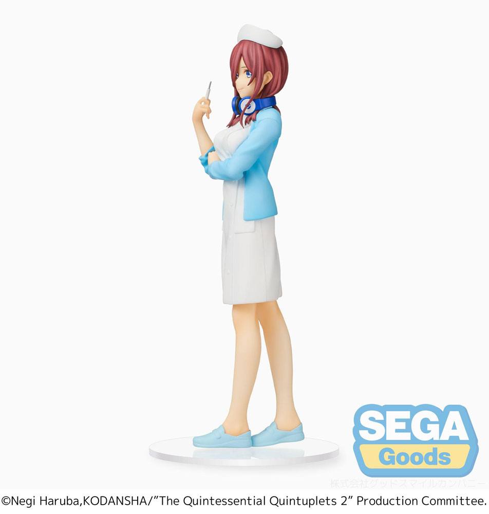 The Quintessential Quintuplets Miku Nakano Nurse Version Sega Prize Figure 21cm