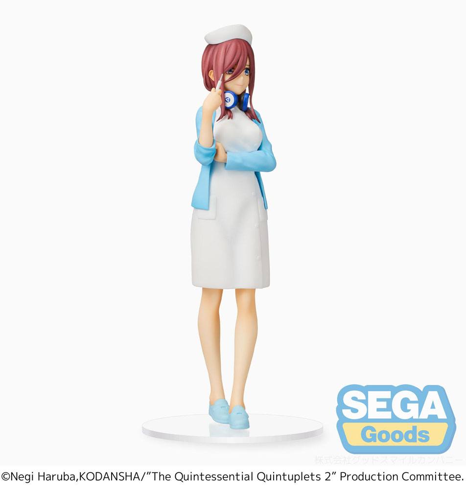 The Quintessential Quintuplets Miku Nakano Nurse Version Sega Prize Figure 21cm