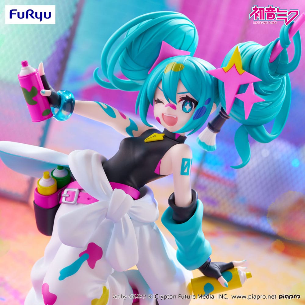 Vocaloid Hatsune Miku Paint Girl Trio-Try-iT Furyu Figure 19cm