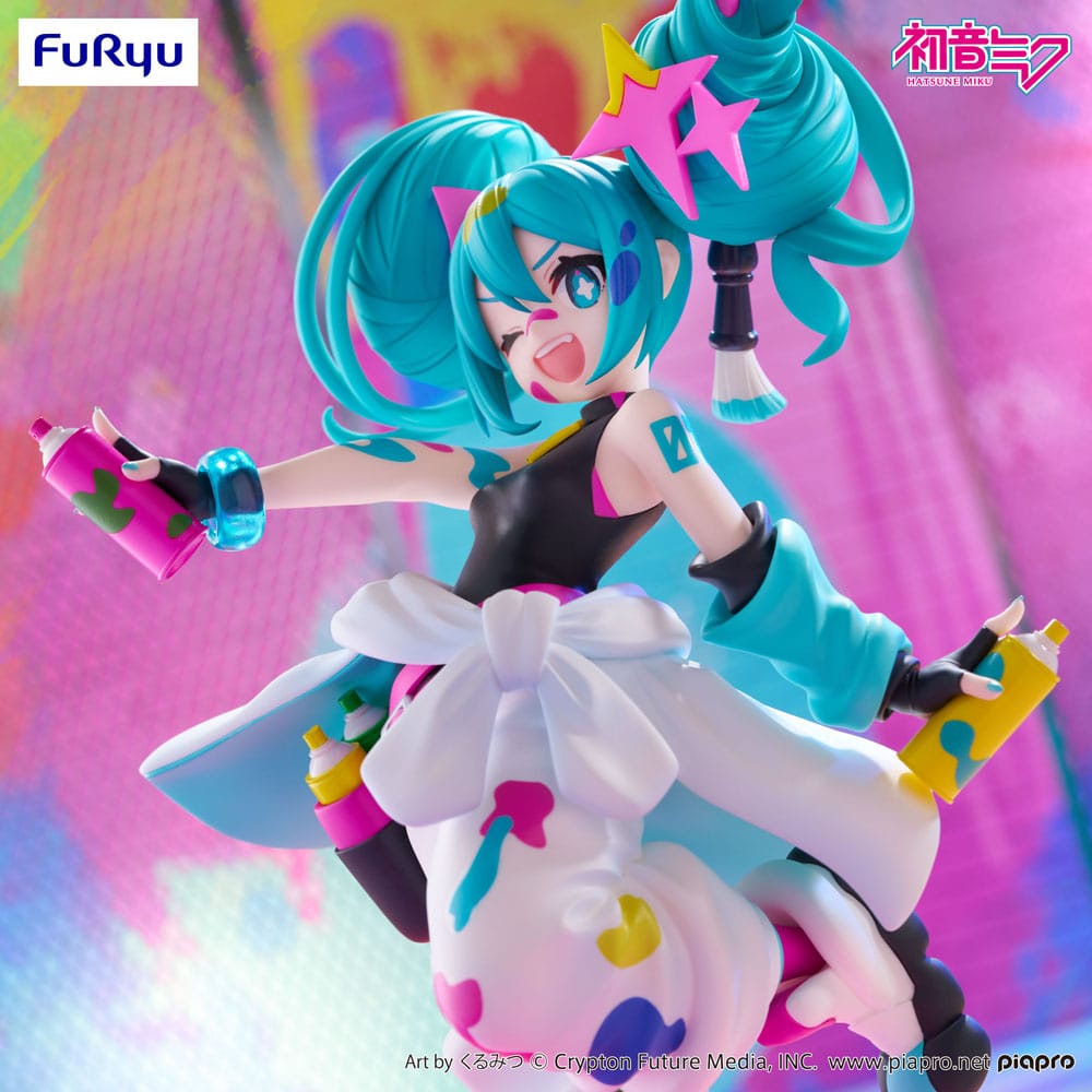 Vocaloid Hatsune Miku Paint Girl Trio-Try-iT Furyu Figure 19cm