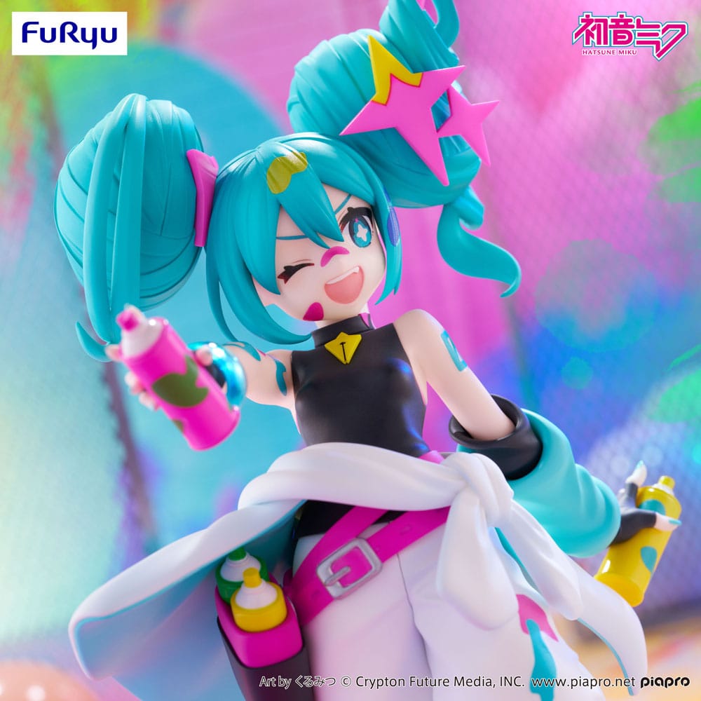 Vocaloid Hatsune Miku Paint Girl Trio-Try-iT Furyu Figure 19cm