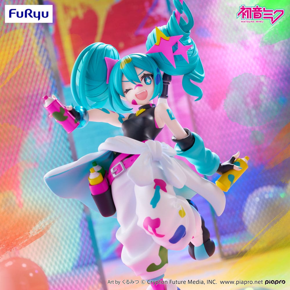 Vocaloid Hatsune Miku Paint Girl Trio-Try-iT Furyu Figure 19cm