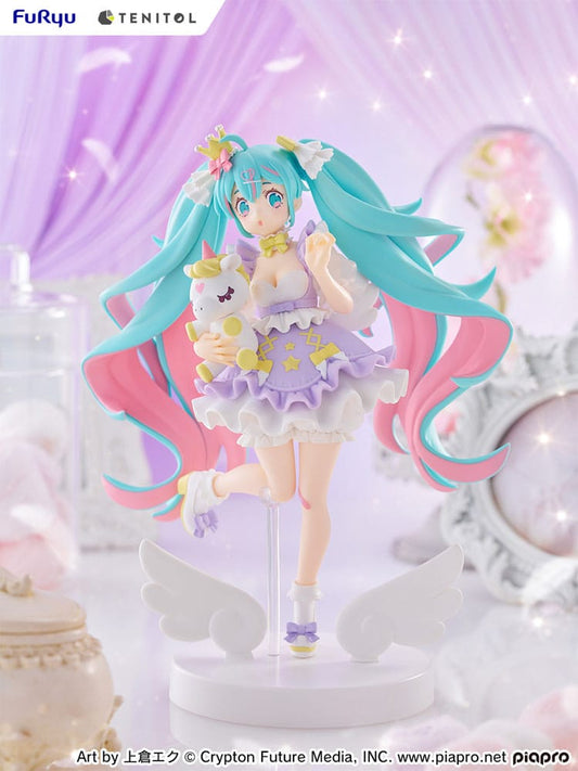 Vocaloid Hatsune Miku Yumekawa Princess Lavender Furyu Tenitol Figure 21cm