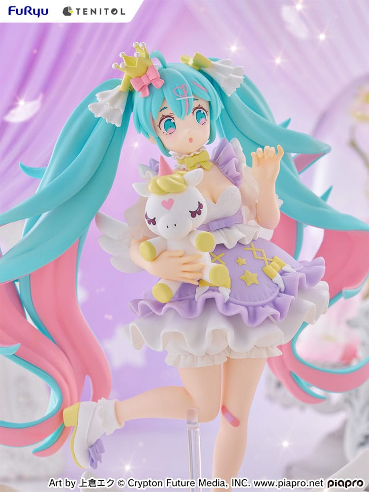 Vocaloid Hatsune Miku Yumekawa Princess Lavender Furyu Tenitol Figure 21cm