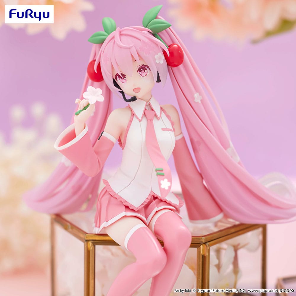 Vocaloid Hatsune Miku Sakura Miku 2024 Ver. Noodle Stopper Figure 15cm