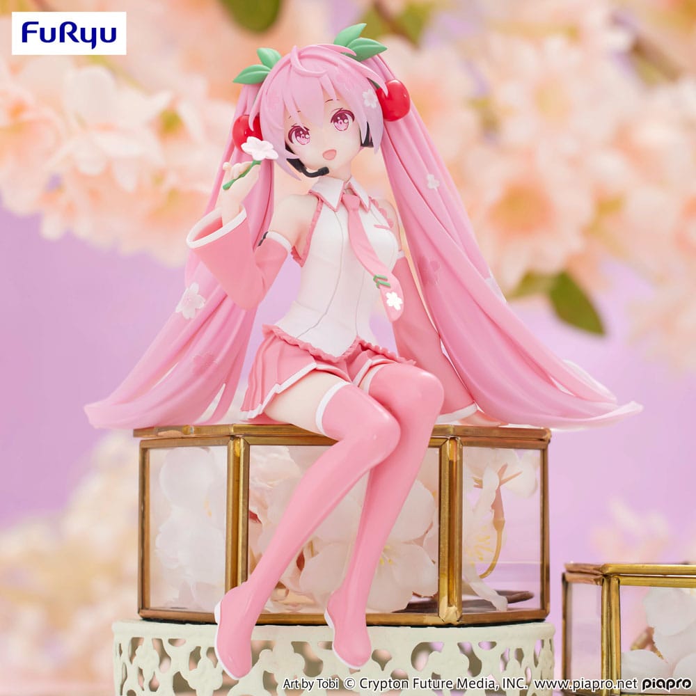 Vocaloid Hatsune Miku Sakura Miku 2024 Ver. Noodle Stopper Figure 15cm
