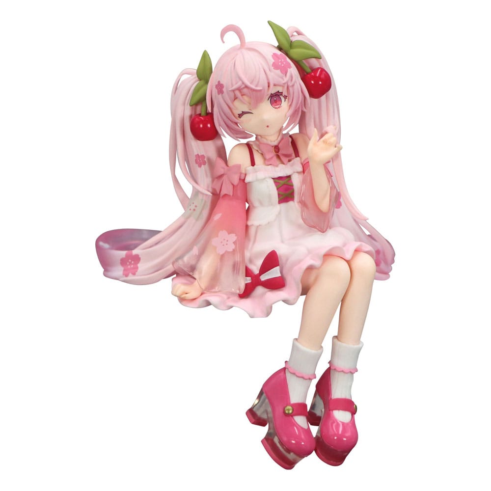 Vocaloid Hatsune Miku Sakura Miku 2025 Wink Ver. Furyu Noodle Stopper Figure 14cm