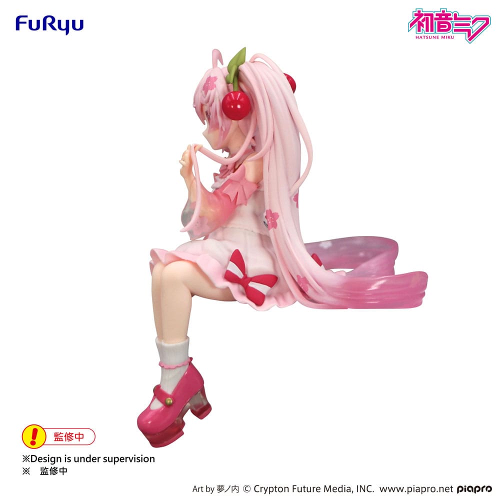 Vocaloid Hatsune Miku Sakura Miku 2025 Wink Ver. Furyu Noodle Stopper Figure 14cm