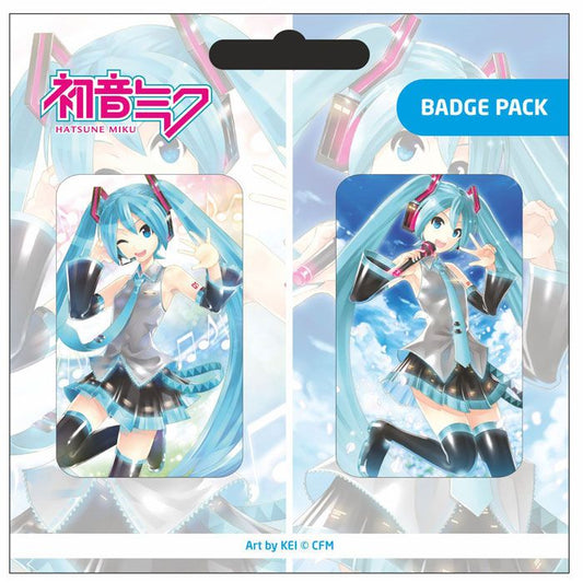 Vocaloid Hatsune Miku Set A PopBuddies 2-Pack Pin Badges