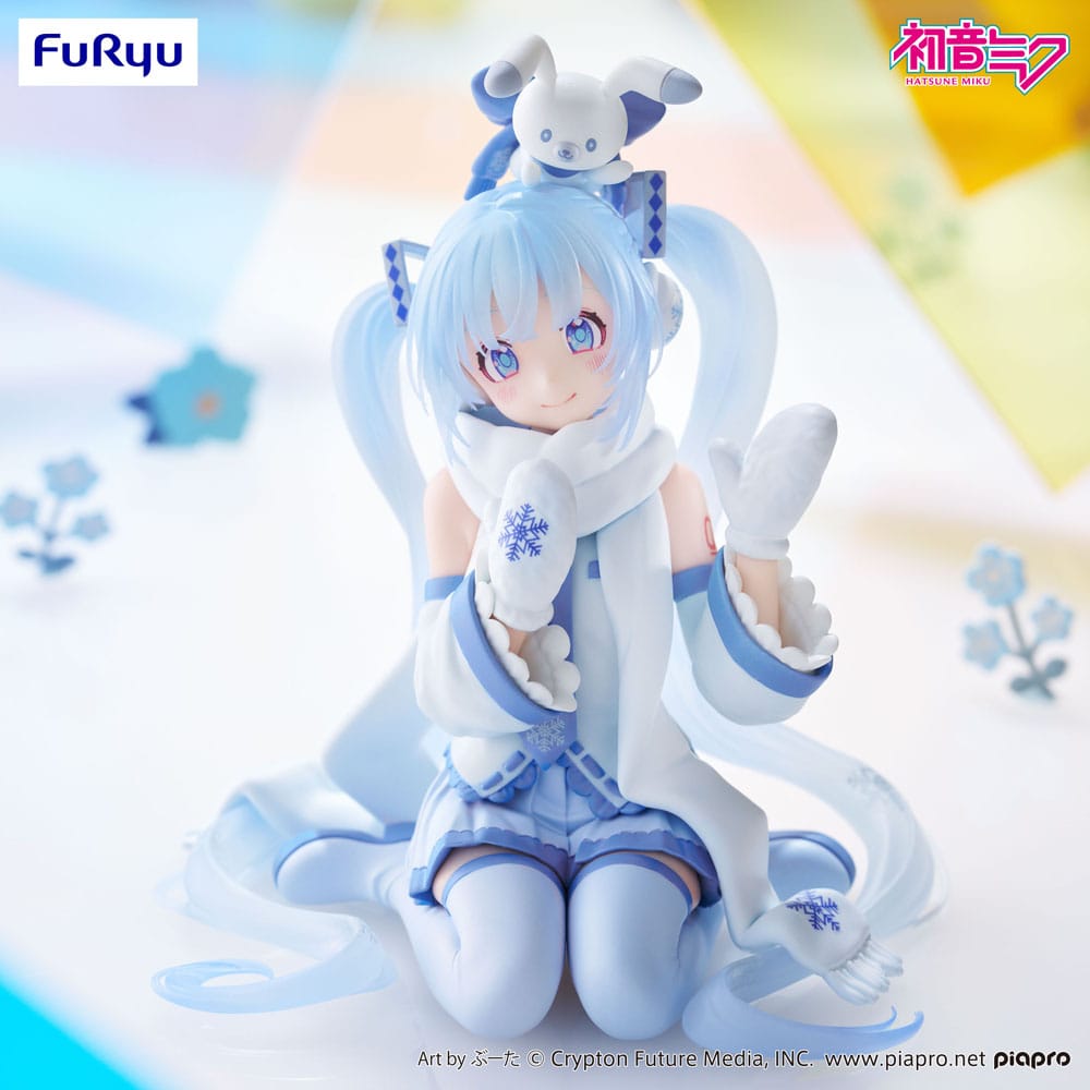 Vocaloid Hatsune Miku Snow Miku Sky Town 10th Ver. Furyu Noodle Stopper Figure 10cm
