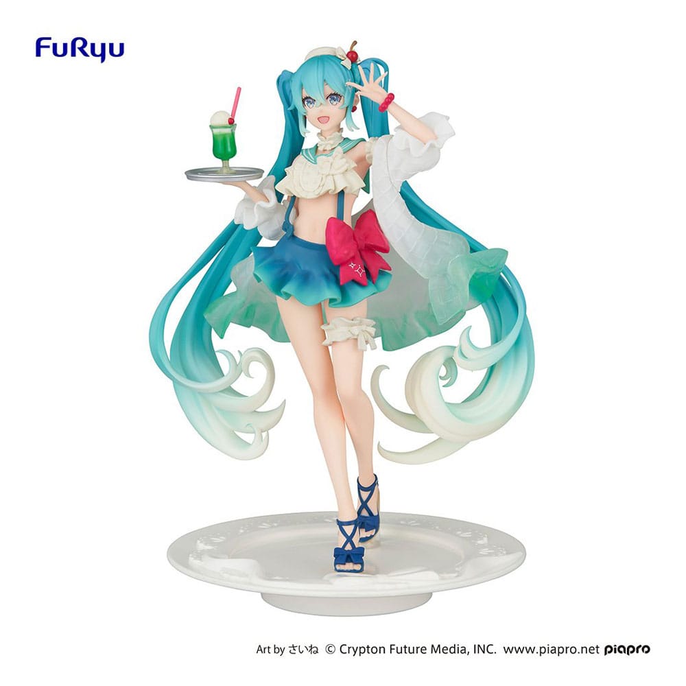 Vocaloid Hatsune Miku SweetSweets Series Melon Soda Float Furyu Figure 18cm