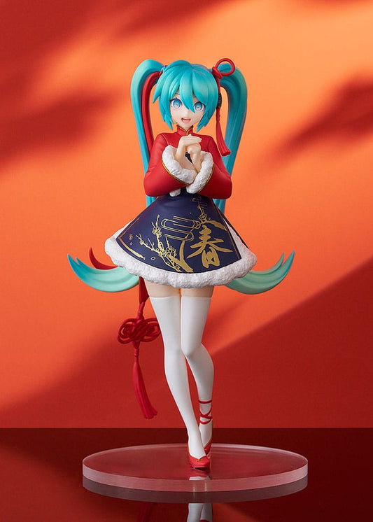 Vocaloid Hatsune Miku Sourxuan Chinese New Year Ver Pop Up Parade Figure 17cm