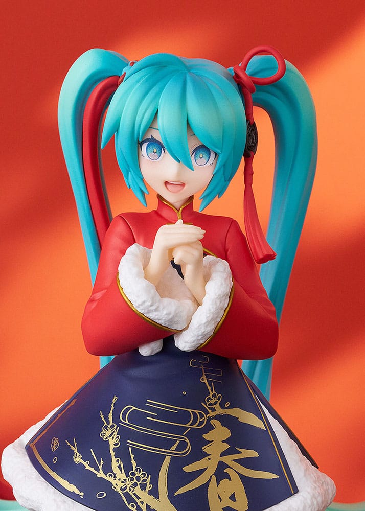 Vocaloid Hatsune Miku Sourxuan Chinese New Year Ver Pop Up Parade Figure 17cm