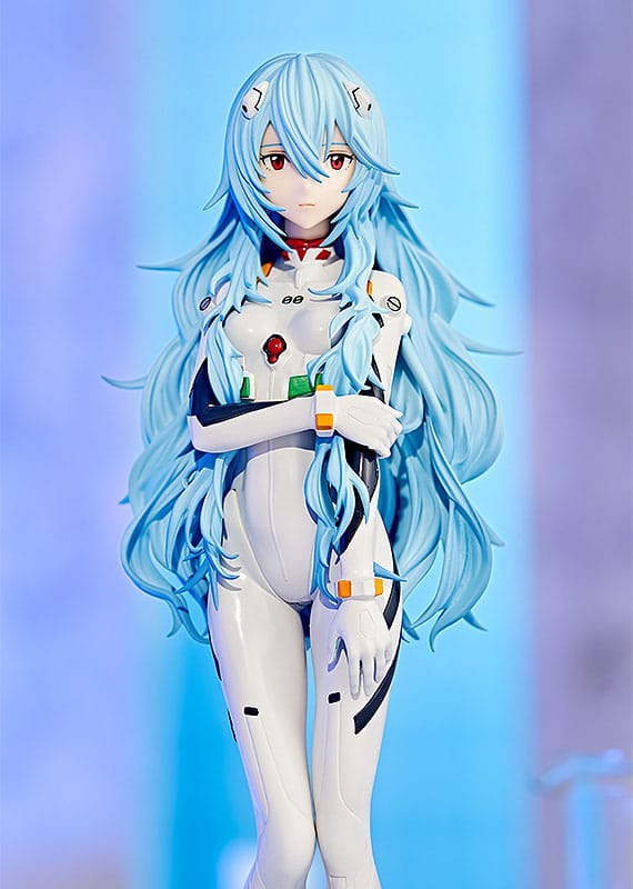 Evangelion Rei Ayanami Long Hair Ver Pop Up Parade Figure 17cm