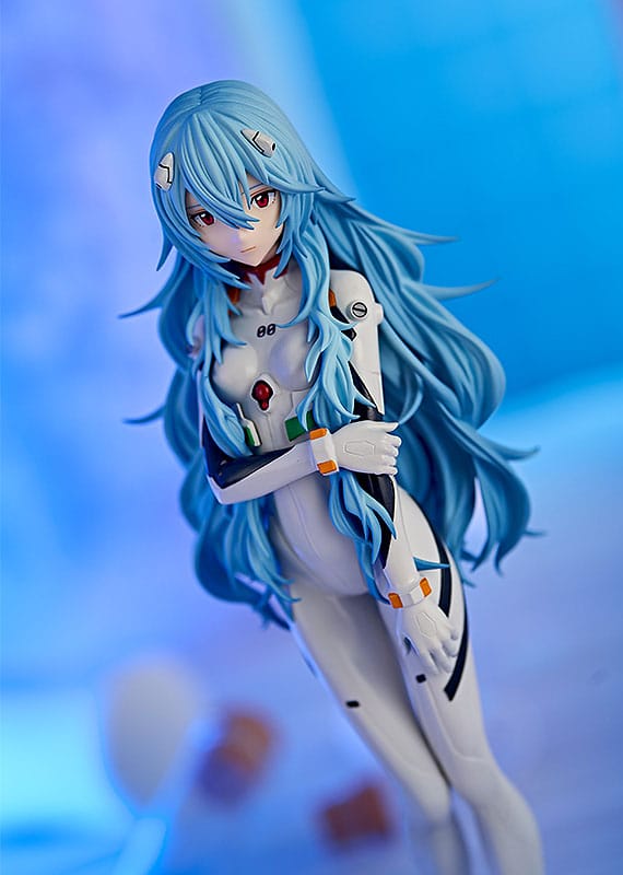 Evangelion Rei Ayanami Long Hair Ver Pop Up Parade Figure 17cm