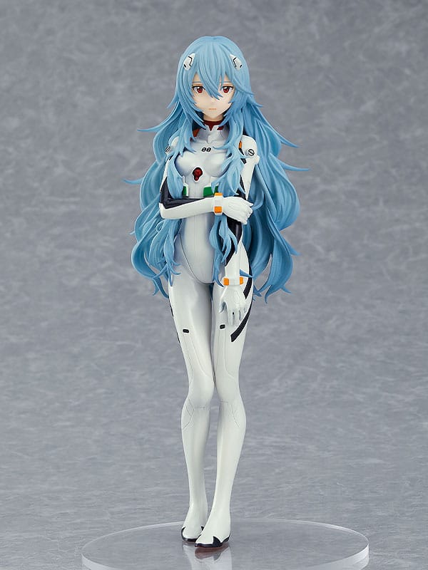Evangelion Rei Ayanami Long Hair Ver Pop Up Parade Figure 17cm
