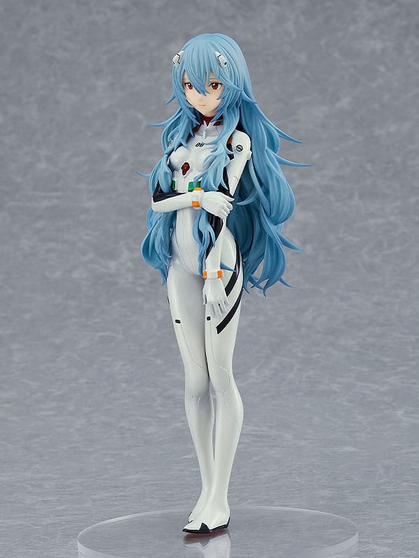 Evangelion Rei Ayanami Long Hair Ver Pop Up Parade Figure 17cm