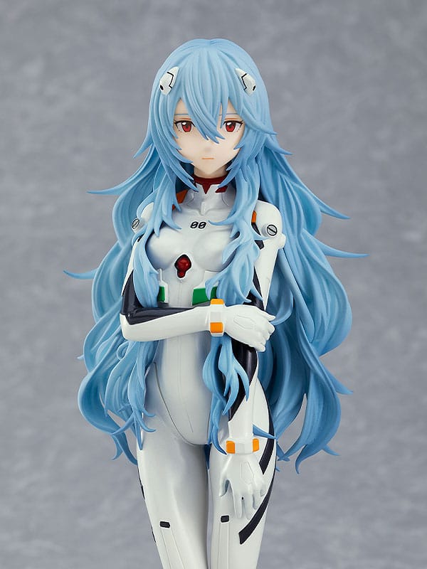 Evangelion Rei Ayanami Long Hair Ver Pop Up Parade Figure 17cm