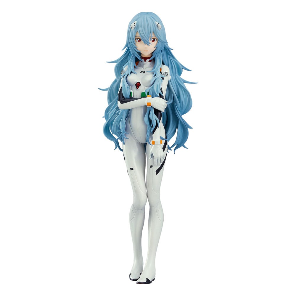 Evangelion Rei Ayanami Long Hair Ver Pop Up Parade Figure 17cm