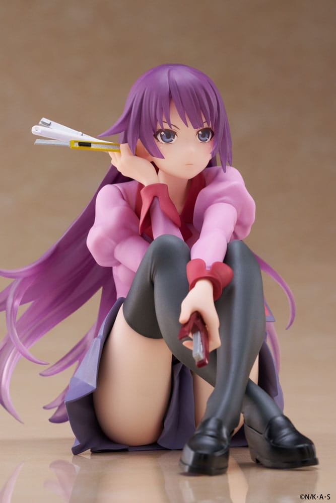 Monogatari Hitagi Senjougahara Desktop Cute Furyu Prize Figure 13cm