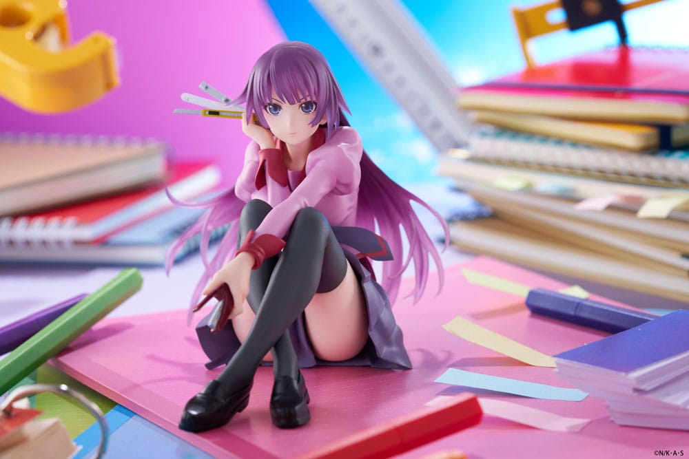 Monogatari Hitagi Senjougahara Desktop Cute Furyu Prize Figure 13cm