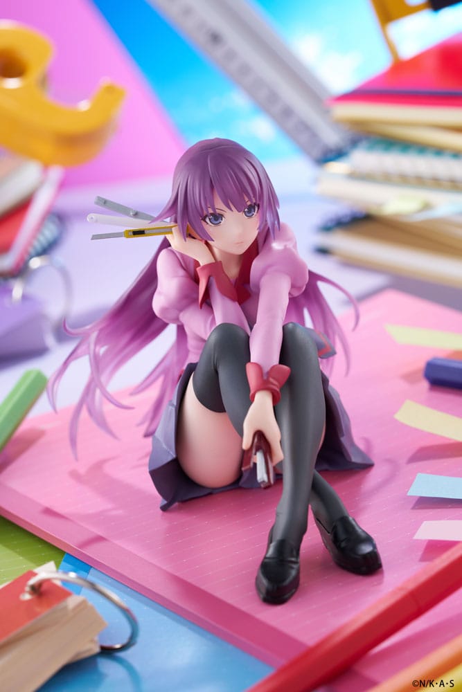 Monogatari Hitagi Senjougahara Desktop Cute Furyu Prize Figure 13cm