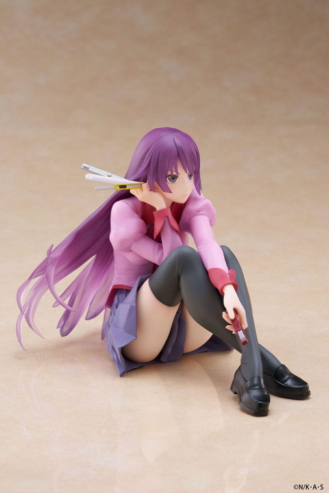 Monogatari Hitagi Senjougahara Desktop Cute Furyu Prize Figure 13cm